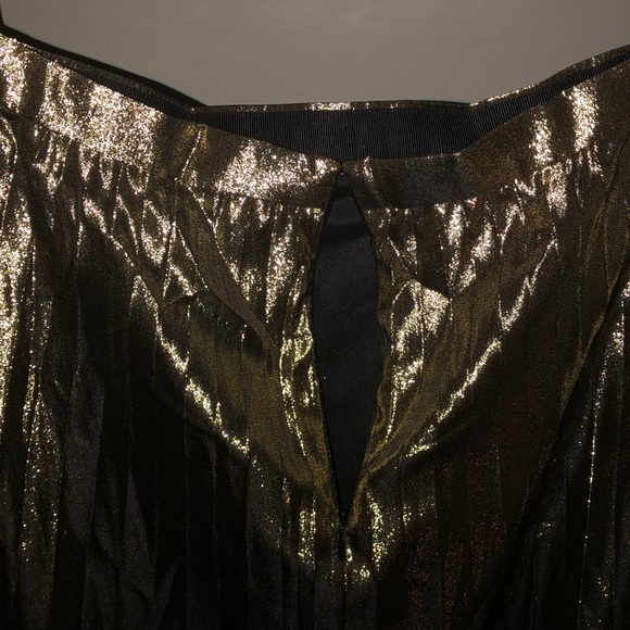 NWT J.Crew Point Sur Pleated Metallic - Midi Skirt - Picture 5 of 5